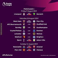 Premier League Fixtures Which 2019 20 Match Are You Most Excited For Premier League Premier League Fixtures League