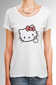 Hello Kitty Shirt With Middle Finger Adult Design Size