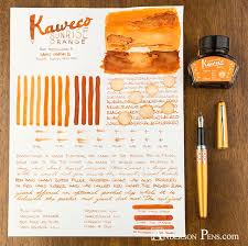 Thinkthursday Kaweco Sunrise Orange Fountain Pens Writing Fountain Pen Ink Kaweco Fountain Pen
