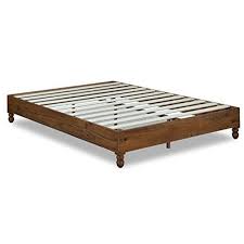 Elevating the beds in your home even just a few inches from the floor gives you full access to the unused area beneath those beds. Slatted Queen Size Wooden Bed Frame With Turned Legs Natural Brown On Sale Overstock 30088337