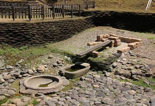 Turtle-shaped stone monument Sakafune-ishi ruins Asuka Village mysterious ancient stone structure