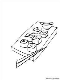 Printable kawaii sushi coloring pages. Food Cat Food Cute Coloring Pages Novocom Top
