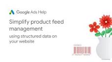 Google Ads Help: Simplify product feed management - YouTube