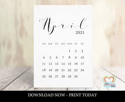 April 2021 Calendar Printable Baby Due Date April 2021 Etsy In 2020 Calendar Printables Baby Due Date Baby Due