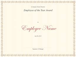 Certificate template with geometry frame and gold badge. Employee Of The Year Award Free Certificate Templates In Business Award Certificates Category