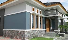 Download now desain rumah minimalis sederhana 6 x 12 meter 3 kamar 1 lantai di kampung full tampak depan. Desain Rumah Minimalis Tampak Depan Dengan Batu Alam Sinergi Stone