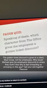 Rd.com knowledge facts there's a lot to love about halloween—halloween party games, the best halloween movies, dressing. The Office Super Fan Trivia Questions That Pop Up When You Pause Are Slowly Driving Me Insane R Dundermifflin