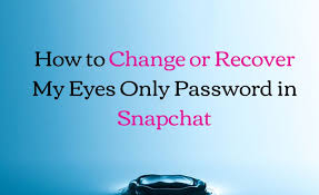 Tap ' change passcode '. How To Change Or Recover My Eyes Only Password In Snapchat Mashnol