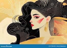 Venus Line Art Illustrations & Vectors