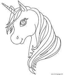 Since coloring these complex mandalas, owls, flowers, quotes, and enchanted garden scenes help me to relax and practice mindfulness, i decided to curate. Unicorn Head Cute Simple Coloring Pages Printable