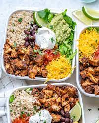 Copycat Chipotle Chicken Burrito Bowls Cfc Style Recipe Clean Food Crush Clean Recipes Food