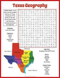 Kids Will Have Fun Looking For The Vocabulary In This Texas Geography Word Search Worksheet It Texas Geography History Lesson Plans Social Studies Worksheets