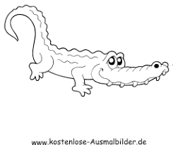 Ausmalbild Krokodil Zum Ausdrucken