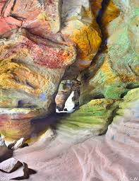 The rock house in hocking hills is an ancient cave carved out of blackhand sandstone prevalent in the area. Inside Of Rock House Hocking Hills Ohio Photograph By Lisa Wooten