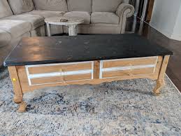 Wood crate coffee table wood pallets can easily be diyed into a coffee table, but they don't offer up much in terms of storage space. Diy Farmhouse Coffee Table My Happy Simple Living