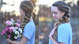 Use hot rollers on all of your hair to start. Side Pull Thru Braid Combo Prom Hairstyles Cute Girls Hairstyles Youtube
