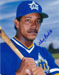 MANNY CASTILLO SEATTLE MARINERS ACTION SIGNED 8x10