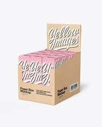 Download 49 Kraft Paper Display Box With Boxes Psd Mockup Png PSD Mockup Templates