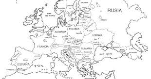 Mapa Europa Para Colorear
