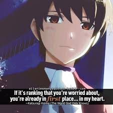 The World God Only Knows Sweet Love Quotes This Really Reminds Me Of Amon And Lily When They Were Parting Anime Quotes Manga Quotes Anime Qoutes