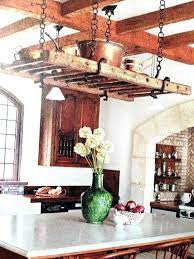 Kitchen Hanging Pot Rack Kitchen Hanging Pot Rack Over Kitchen Island Reclaimed Ladder Kitchen Hanging Pot R Kitchen Island Pot Rack Rustic Kitchen Kitchen Pot