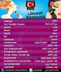 التجميل باللغة التركية Learn Turkish Language Turkish Language Learn Turkish