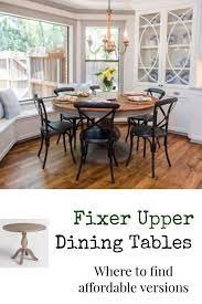 Fixer Upper Farmhouse Dining Table Roundup Favorite Joanna Gaines Dining Room Ideas Joanna Gaines Dining Room Farmhouse Dining Fixer Upper Dining Room