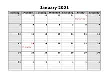 1.1 printable 2021 monthly calendar word, excel, pdf, landscape. 2021 Monthly Calendar With Us Holidays Free Printable Templates