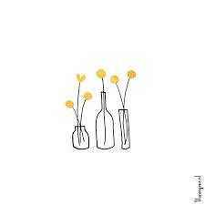 Flower doodles in a vase. Sehr Einfache Und Susse Blumen In Gekritzelvasen Easy Doodles Drawings Simple Doodles Doodle Art
