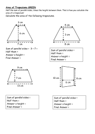 (the correct formulas have been provided). Scaffolded Area Of A Trapezium Worksheet Teaching Resources