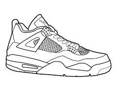 Free Coloring Pages Of Air Jordan Drawings Sneakers Drawing Air Jordans Pictures Of Jordans