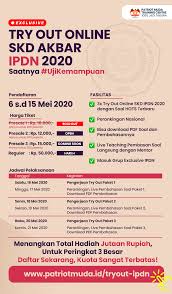 Tes kompetensi dasar yang akan diujikan di ipdn terdiri dari 3 materi yaitu: Syarat Daftar Try Out Akbar Skd Ipdn 2021 Patriot Muda Training Centre