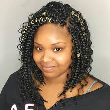 These mid length box braids have been sleekly styled and have beautiful beads at the bottom. 22 Inspiring Bob Braids Hairstyles Stylesrant