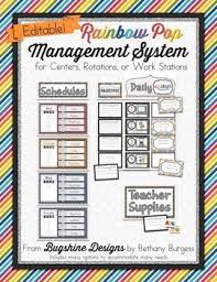 Work Station Learning Center Management System Rainbow Pop Center Management Learning Centers Center Rotations