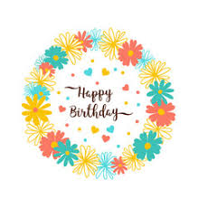 Check spelling or type a new query. Birthday Card Flowers Happy Vector Images Over 16 000