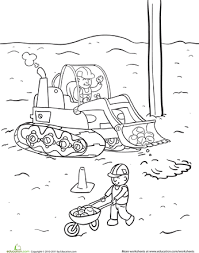 Construction site coloring page illustrations & vectors. Construction Yard Worksheet Education Com Coloring Pages Coloring Pages For Boys Construction For Kids