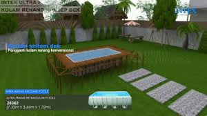 Kolam Renang Intex Above Ground Pools Pool Swimming Pool House Intex Above Ground Pools