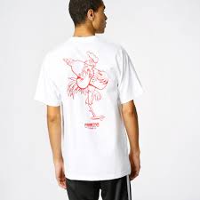 Primitive Skateboarding T Shirt Big Rooster White
