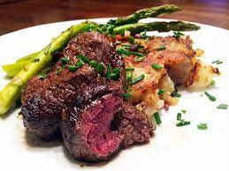 Pan Seared Elk And Rosemary Smashed Potatoes Wild Game Cuisine Nevadafoodies Venison Recipes Elk Recipes Elk Tenderloin Recipe