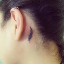 Getting a tattoo behind your ear can be painful because the area is so sensitive. Small Feather Behind The Ear Feather Tattoo Behind Ear Feather Tattoo Ear Feather Tattoos