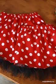 Was wäre der karneval ohne sie? The Minnie Mouse Skirt Tutorial Minnie Maus Kostum Minnie Maus Kostum Kinder Minnie Maus Rock