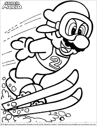 The spruce / wenjia tang take a break and have some fun with this collection of free, printable co. Drawing Super Mario Bros 153681 Video Games Printable Coloring Pages