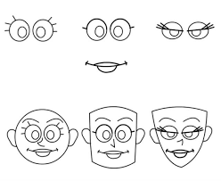 How to draw a cartoon person.a cartoon person is almost always a constant in broadcast and print media. Drawing Cartoon Faces With Simple Shapes