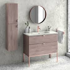 If you want something with a traditional look, there are many vanity options with accents such as turned legs, fluted moldings, rope columns, decorative bun feet, beaded. 40 Bathroom Vanity Freestanding Cabinet Sink Legs Aspen W40 X H35 X D18 In Weathered Oak Wood Overstock 31693963