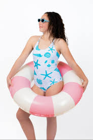 Sea Foam Sweetie One-Piece | Tween Teen Girls Ocean Print Swimsuit | TAG•V  Swimwear – TAG·V Swimwear