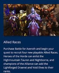 Oct 08, 2019 · criteria can be changed over…so say you got exalted on the rep that is the volduni equivalent on alliance side, then faction change…you would be exalted but still have to do the quests in voldun, etc. Rep Requirement For Legion Allied Races Is Bs Page 13
