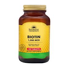 This is well above the adequate intake, or ai, established as sufficient to meet the needs of most adults. Sunshine Nutrition Biotin 1000 Mcg 100 Tablets