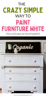 How To Paint Furniture White Without Bleed Through In 2020 White Painted Furniture Painted Furniture Paint Furniture