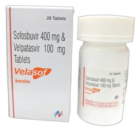 Sofosbuvir 400mg Tablets, 400 mg + 100 mg at ₹ 4599/bottle in Nagpur | ID: 2851321891097