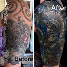 Impossible Coverup Tattoo By The Best Color Tattoo Artist In Ct Cracker Joe Swider Www Crackerjoestattoo Com Coverup Tattoo Cover Up Tattoo Color Tattoo